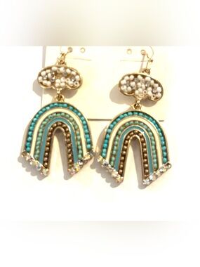Fashion Jewelry Turquoise Rainbow Drop Earrings